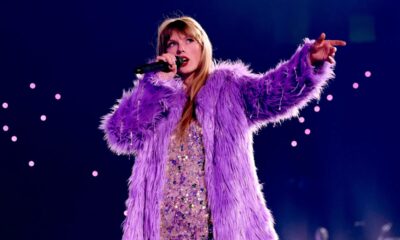 Taylor Swift swallows bug during London Eras show